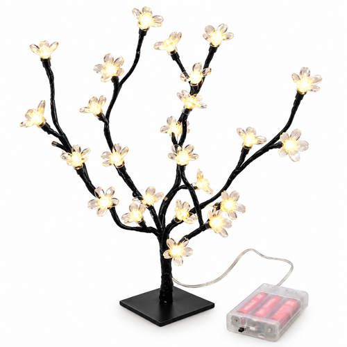 LED bloesemboom zwart 25cm hoog