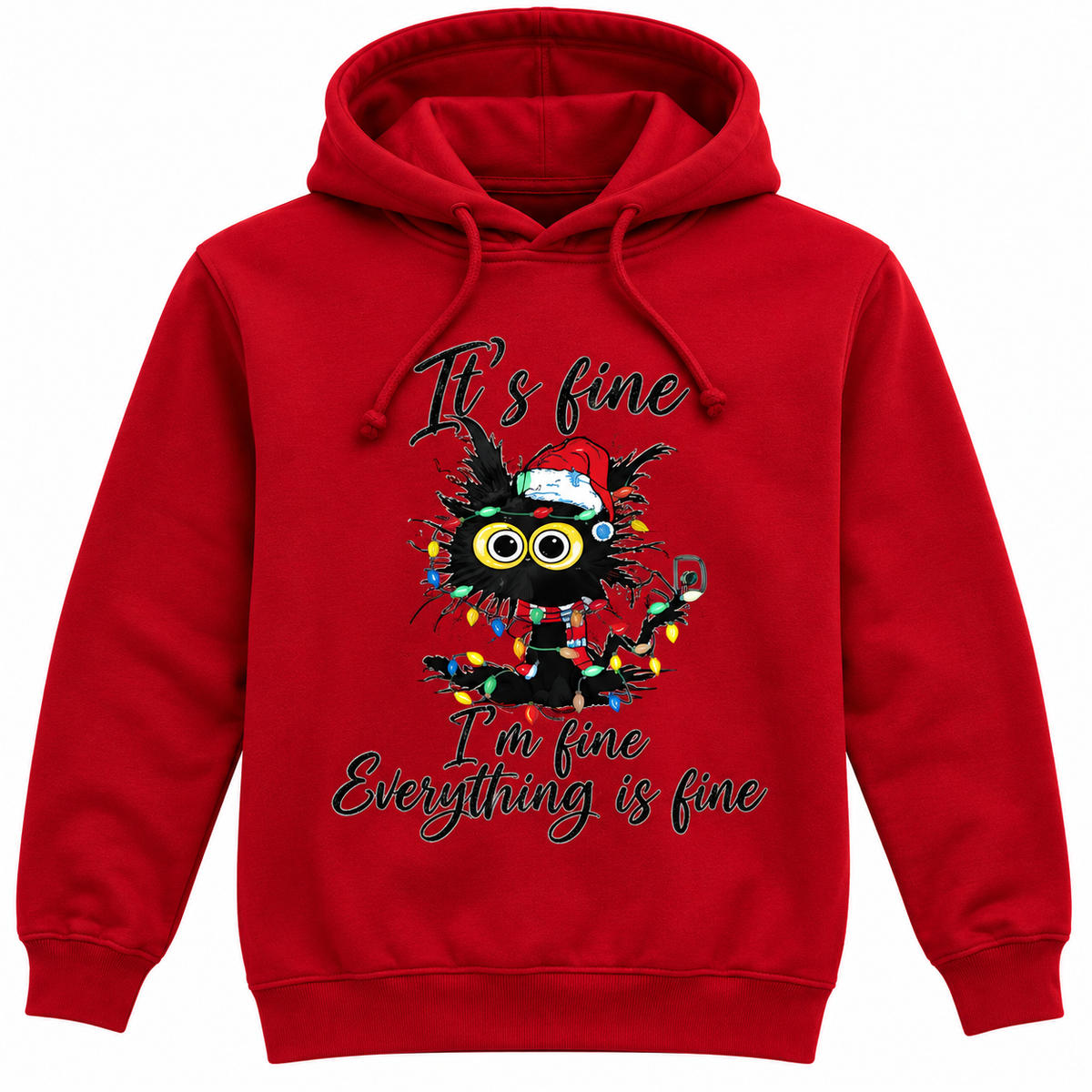 Hoodie red it’s fine