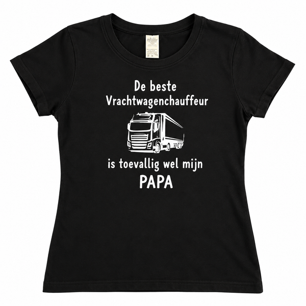 De beste vrachtwagenchauffeur is toevallig wel mijn papa